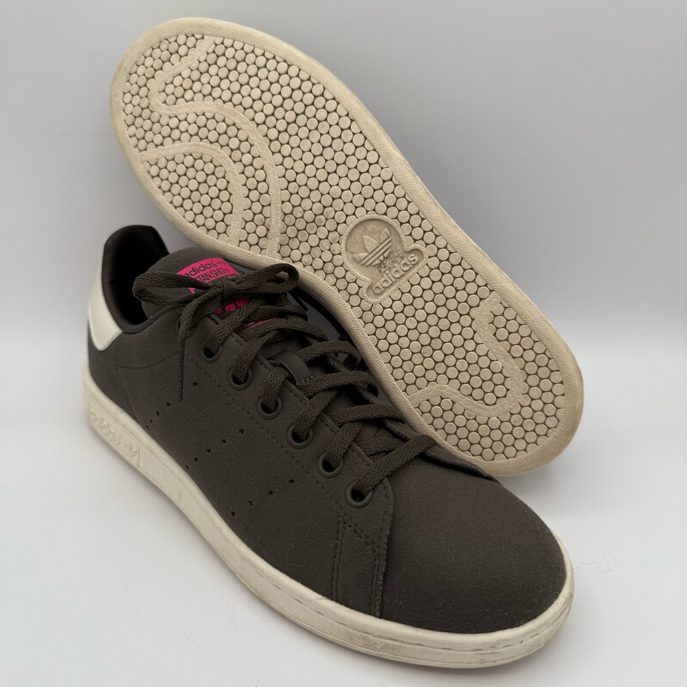 Women’s Adidas Original‎ Stan Smith Shadow Olive Pink Sneakers Shoes Size 7